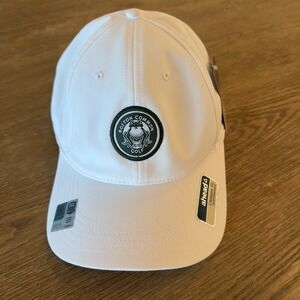 NWT AHEAD Boston Common TGL Golf White AeroSphere Tech Fabric Cap-Ultimate Fit